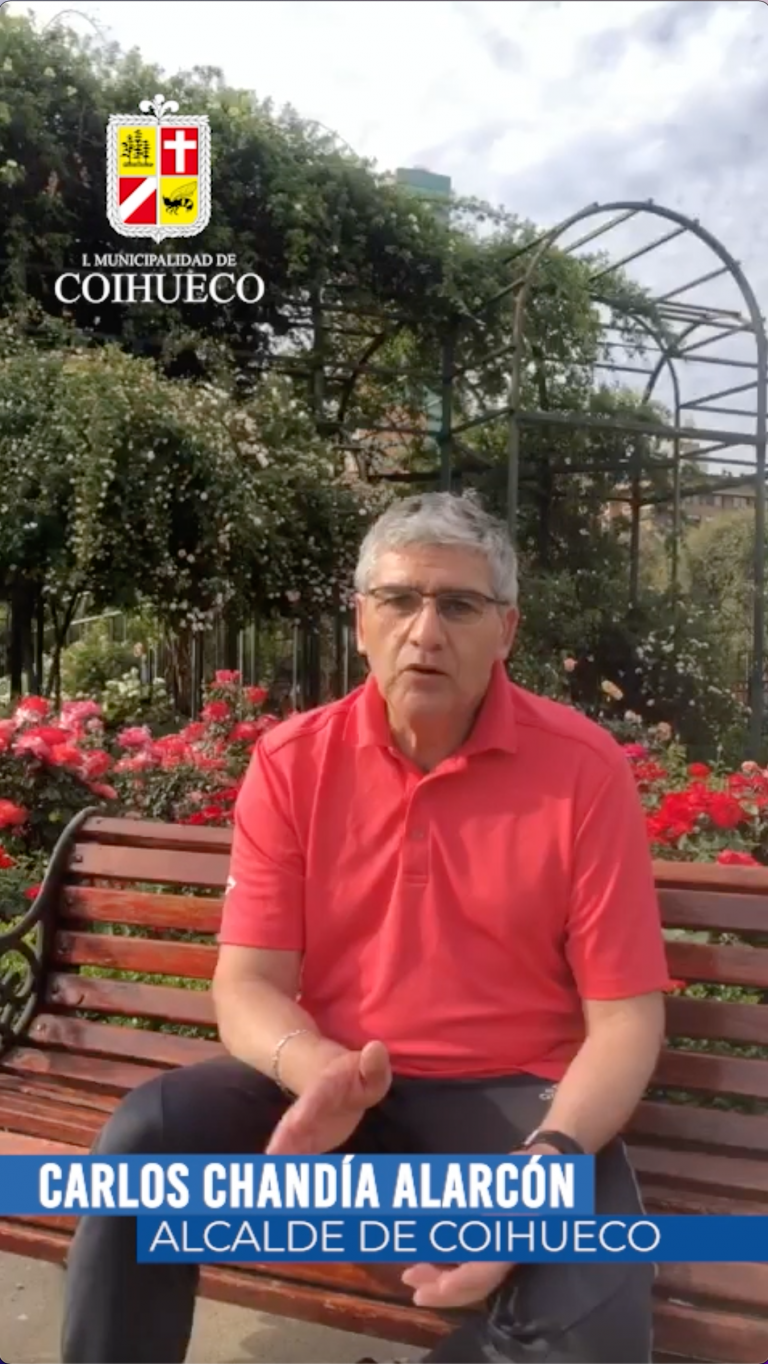 Alcalde Carlos Chandía agradece a la comunidad su apoyo a través de un saludo en video