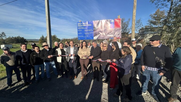 Se inauguró un revestimiento de 100 metros en el Canal Chacayal
